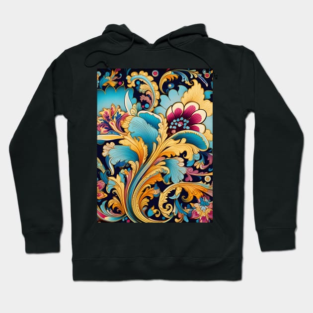 Ottoman Splendor Unveiled: Tiles, Ceramics, and Vibrant Artistry Hoodie by insaneLEDP